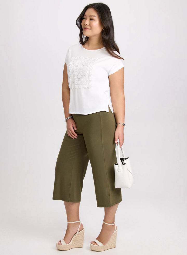 LAURA Side Slit Pull-On Capris