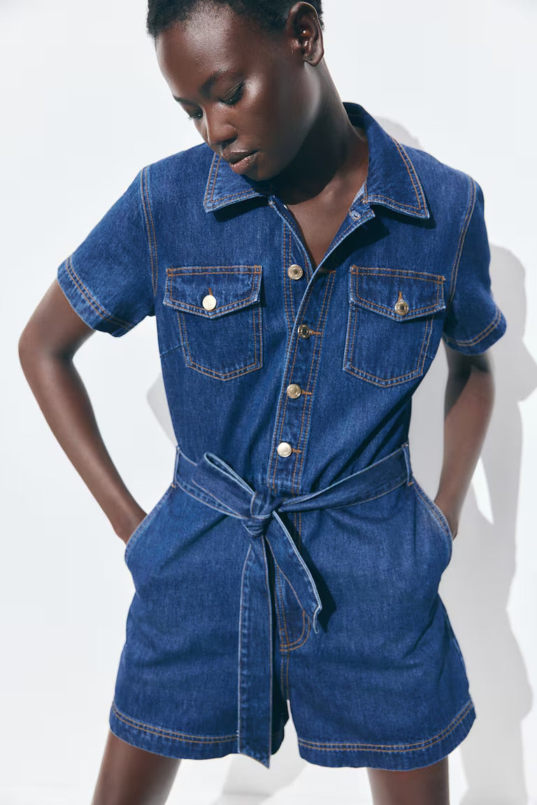 H&M Denim Romper