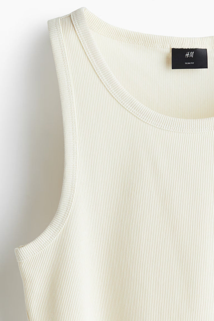 H&M Slim Fit Ribbed Tank Top