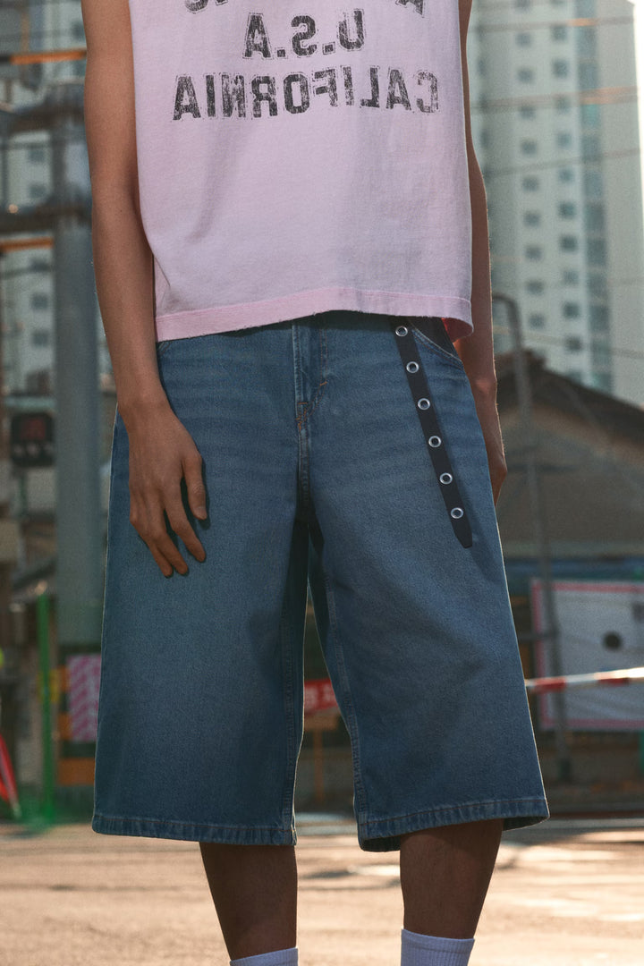 H&M Super-Baggy Denim Shorts