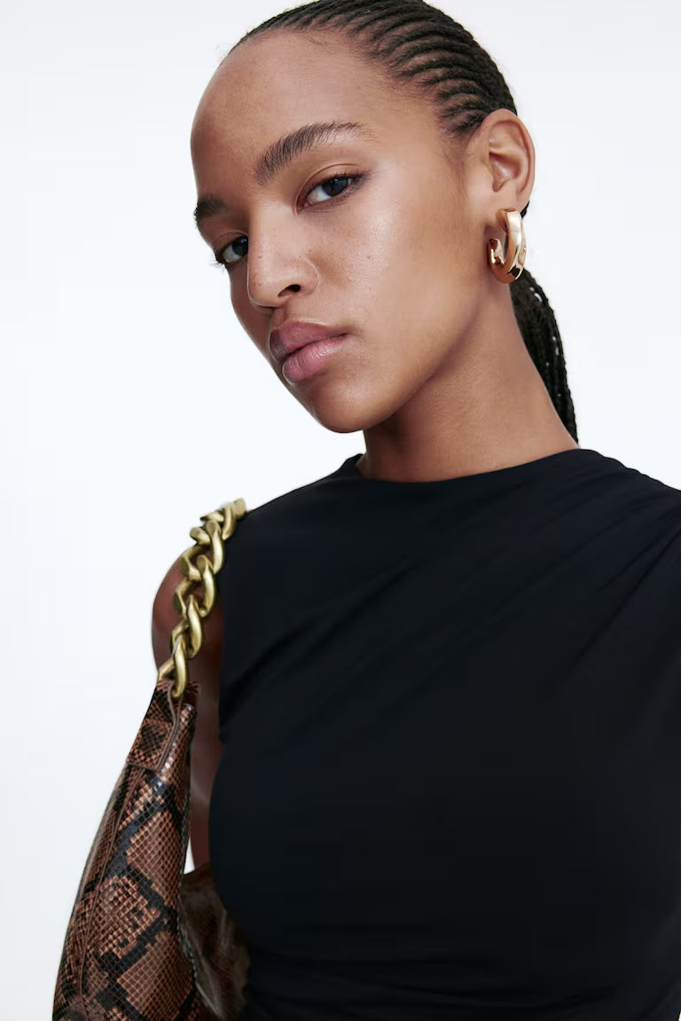 H&M DRAPED SLEEVELESS TOP