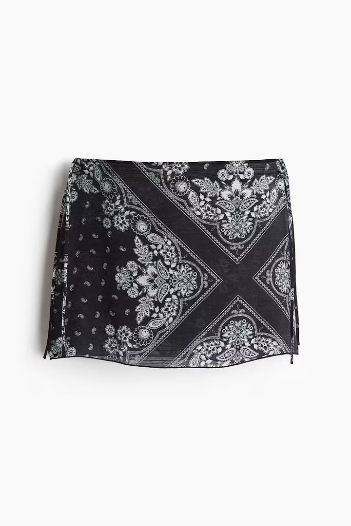 H&M TIE-DETAIL BEACH SKIRT