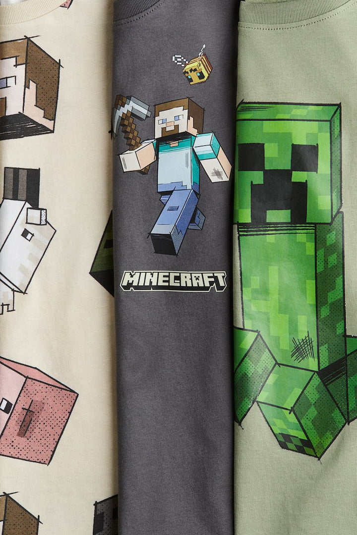 H&M 3-pack Printed T-shirts