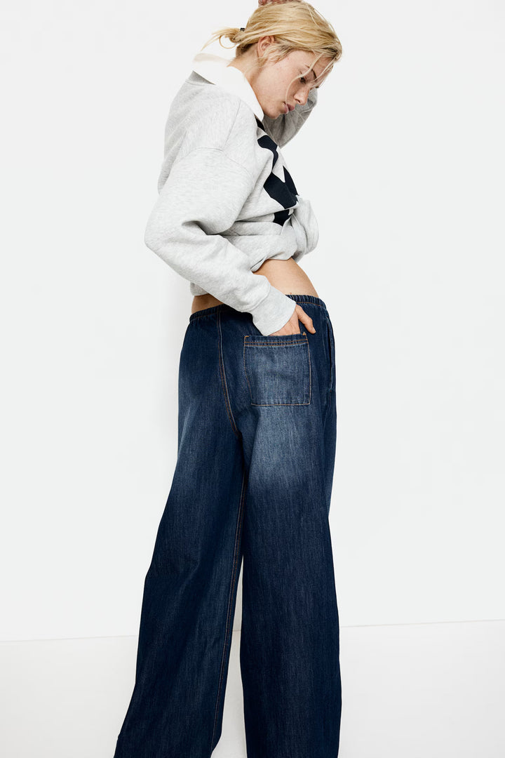 H&M Denim Drawstring Pants