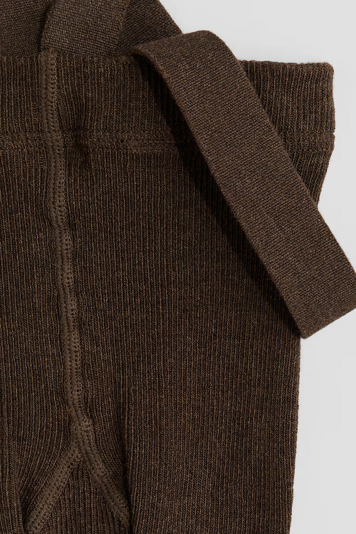 H&M Rib-Knit Leggings with Suspenders