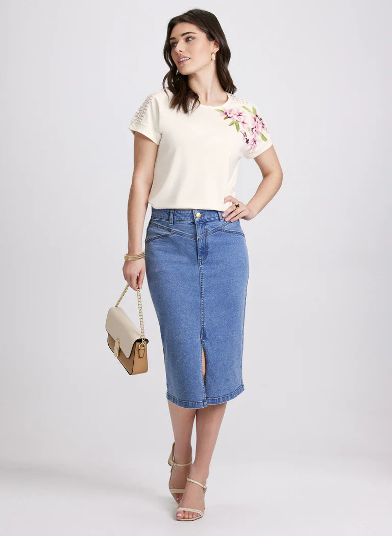 LAURA Floral Print T-Shirt