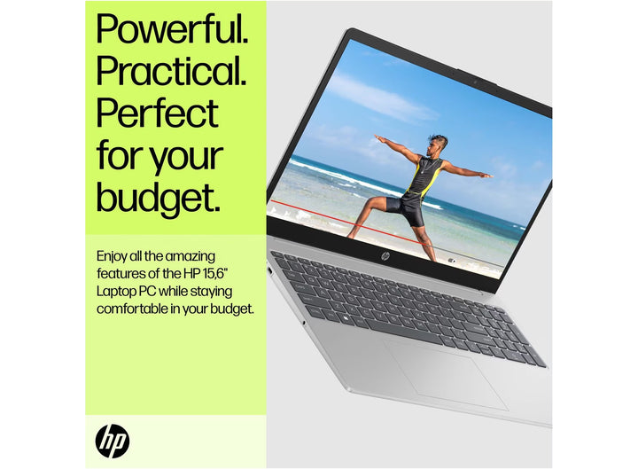 HP 15-fd1004ca Laptop with 12 months Microsoft 365 Personal and dual-mode wireless mouse
