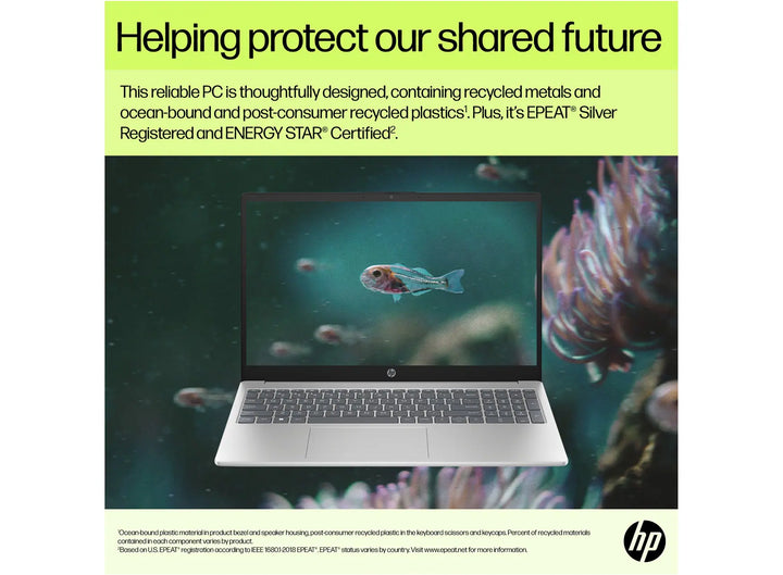 HP 15-fd1004ca Laptop with 12 months Microsoft 365 Personal and dual-mode wireless mouse