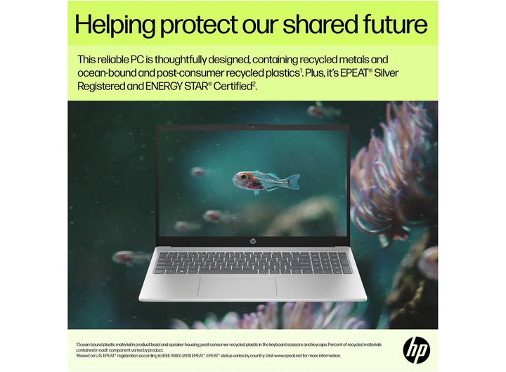 HP 15-fd1004ca Laptop with 12 months Microsoft 365 Personal and dual-mode wireless mouse