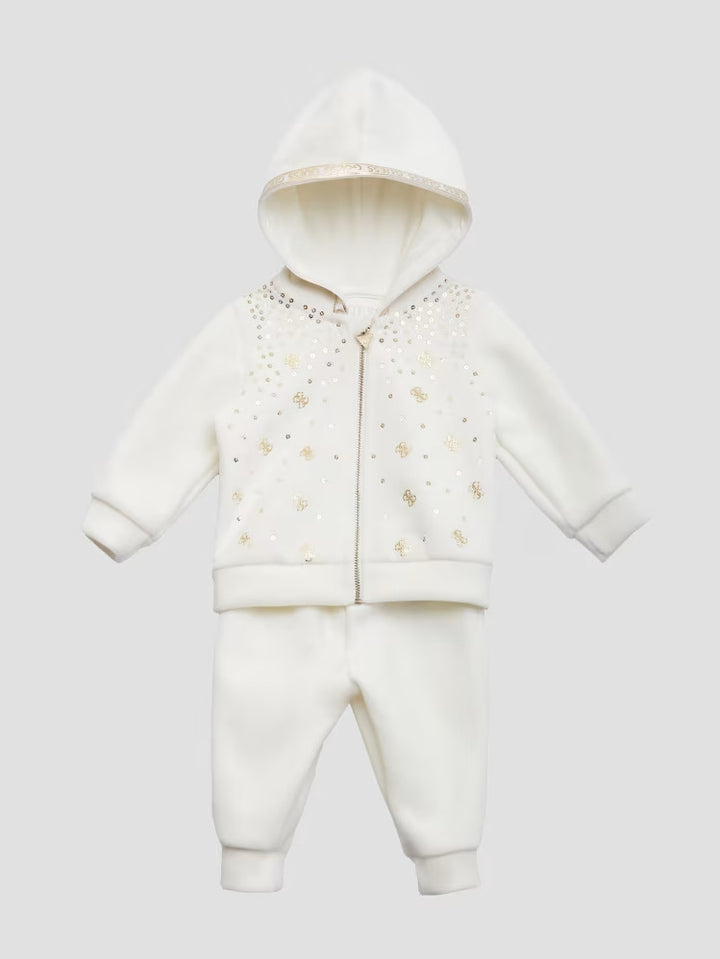 Guess Velour Zip Hoodie and Pants Set (0-24M)