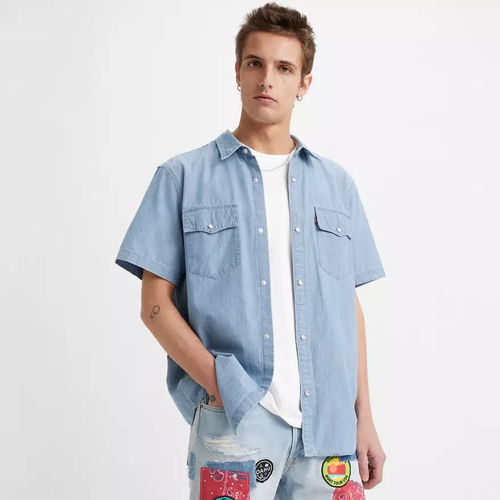 Levi's Short Sleeve Relaxed Fit Western Shirt
