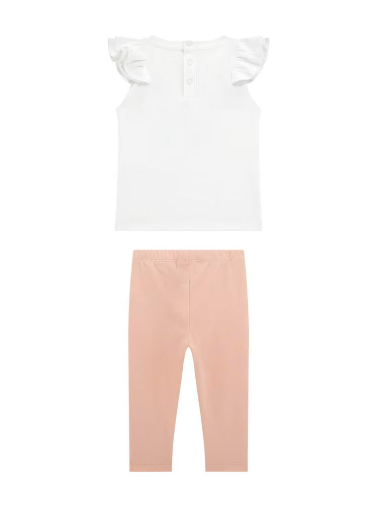 Guess Floral Signature Top and Leggings Set (0-24M)