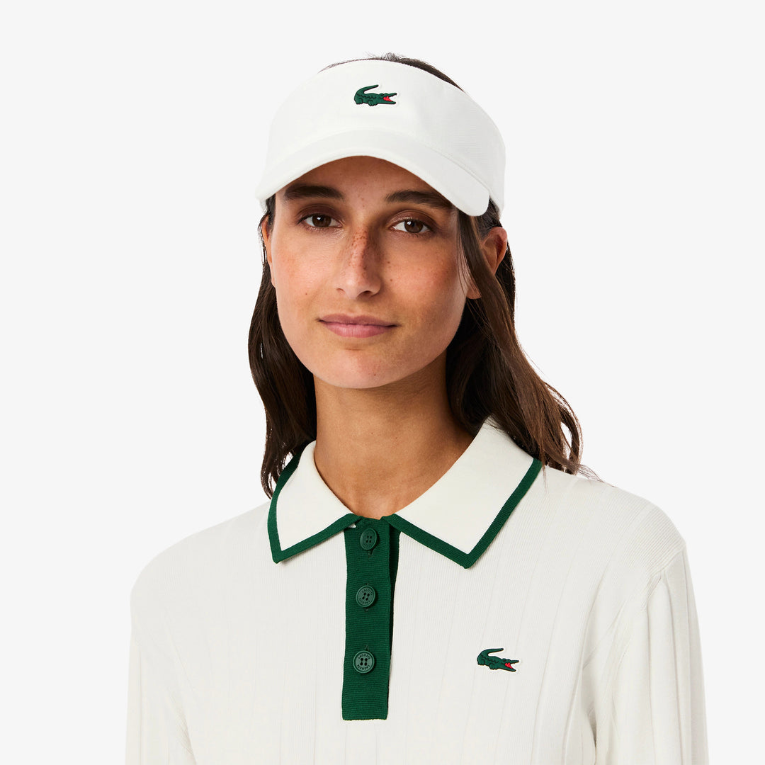 Lacoste Women's Polo Collar Stretch Golf Sweater