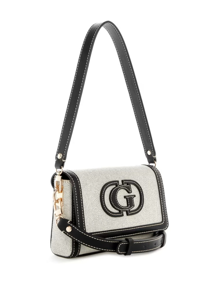 Guess Sebina Canvas Fold-Over Shoulder Bag