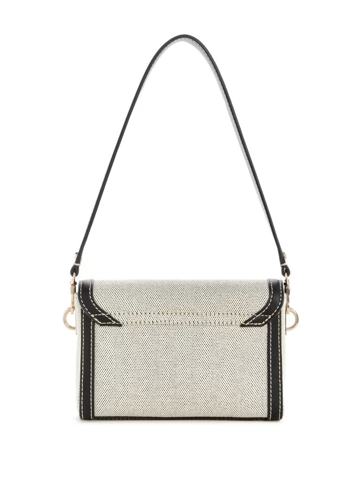 Guess Sebina Canvas Fold-Over Shoulder Bag