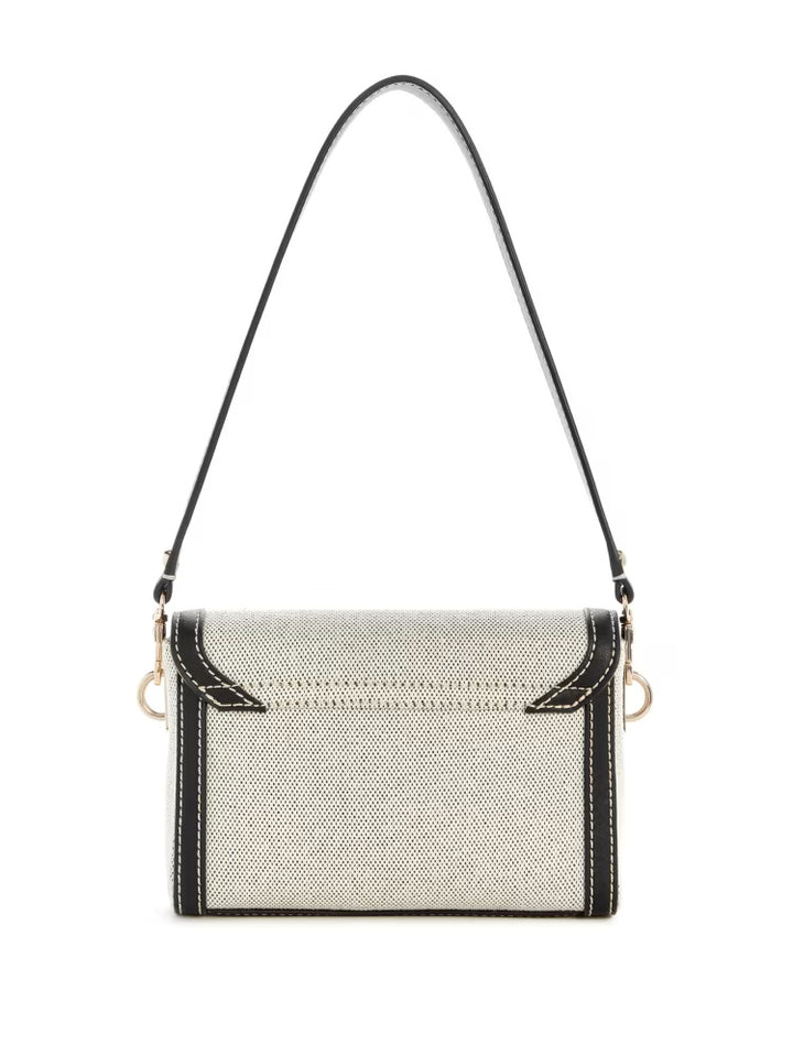 Guess Sebina Canvas Fold-Over Shoulder Bag