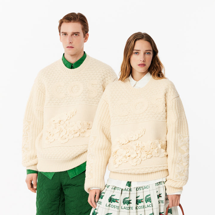 Lacoste Unisex Embroidery Collection Patchwork Sweater