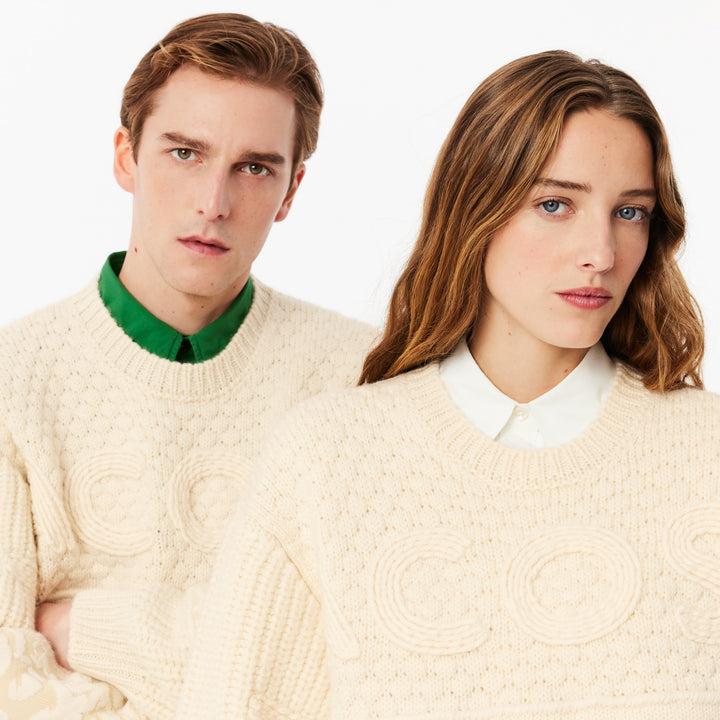 Lacoste Unisex Embroidery Collection Patchwork Sweater