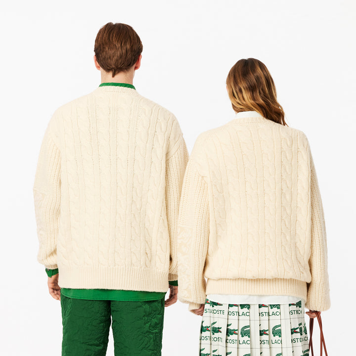 Lacoste Unisex Embroidery Collection Patchwork Sweater