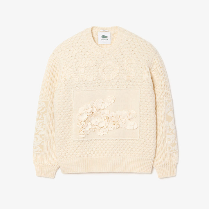 Lacoste Unisex Embroidery Collection Patchwork Sweater
