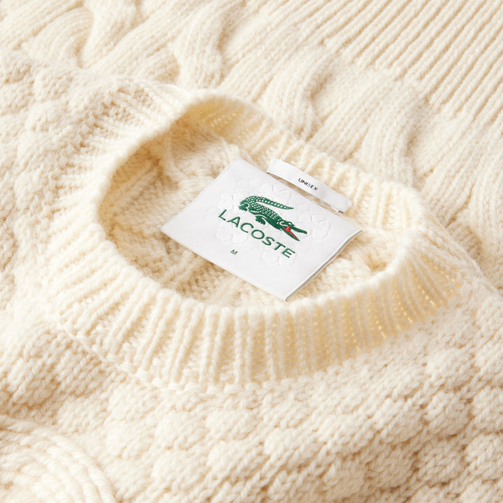 Lacoste Unisex Embroidery Collection Patchwork Sweater
