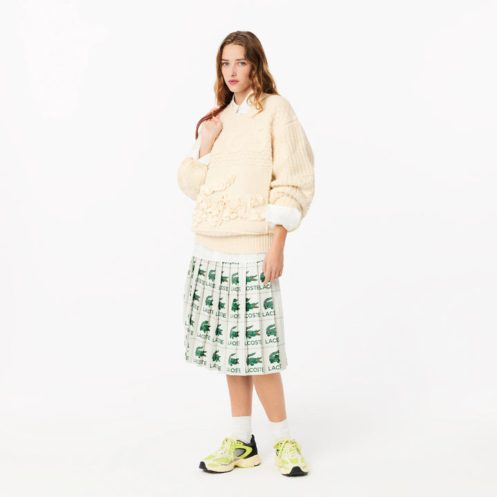 Lacoste Unisex Embroidery Collection Patchwork Sweater