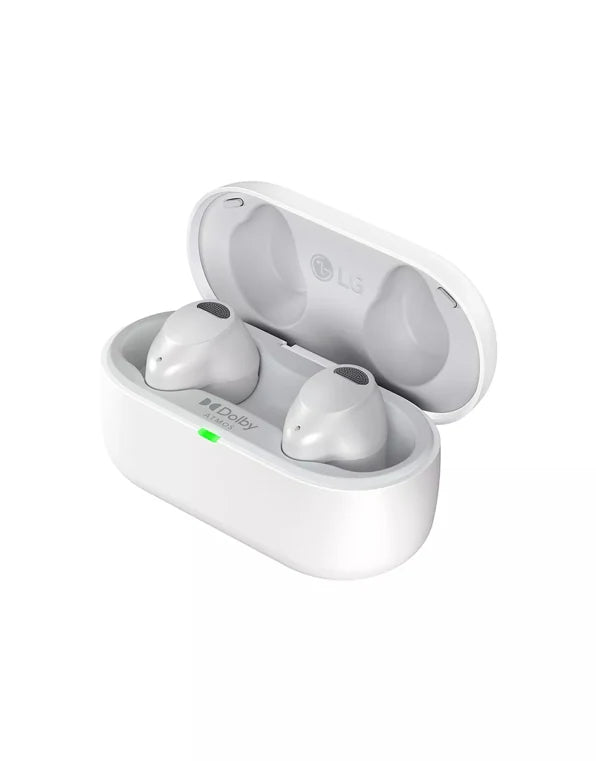 LG T80S Wireless Bluetooth Earbuds LG TONE Free® with Dolby Atmos®, White
