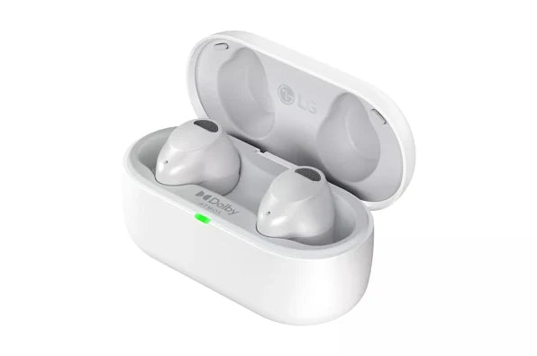 LG T80S Wireless Bluetooth Earbuds LG TONE Free® with Dolby Atmos®, White