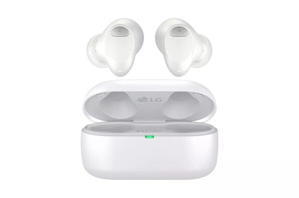 LG T80S Wireless Bluetooth Earbuds LG TONE Free® with Dolby Atmos®, White