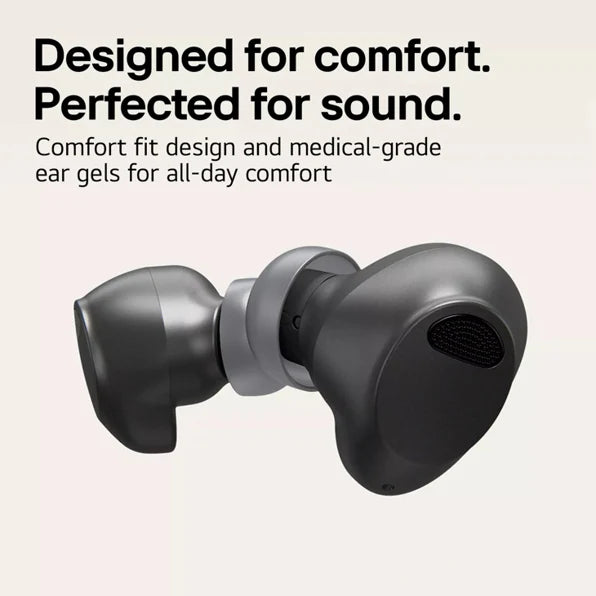LG T80S Wireless Bluetooth Earbuds LG TONE Free® with Dolby Atmos®, White