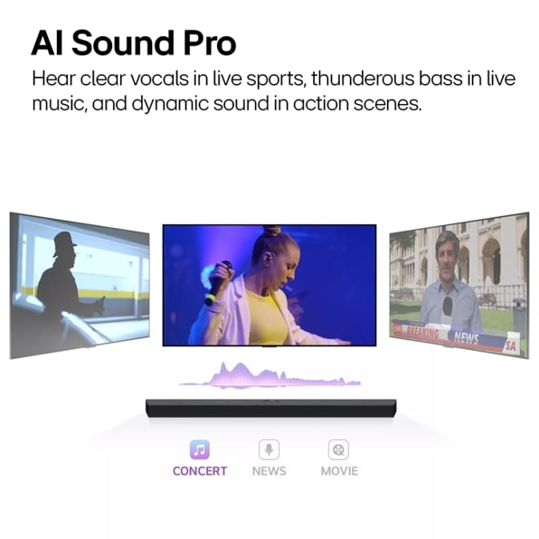 LG S60T LG Soundbar for TV with Dolby Audio™ 3.1 channel