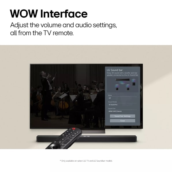 LG S60T LG Soundbar for TV with Dolby Audio™ 3.1 channel
