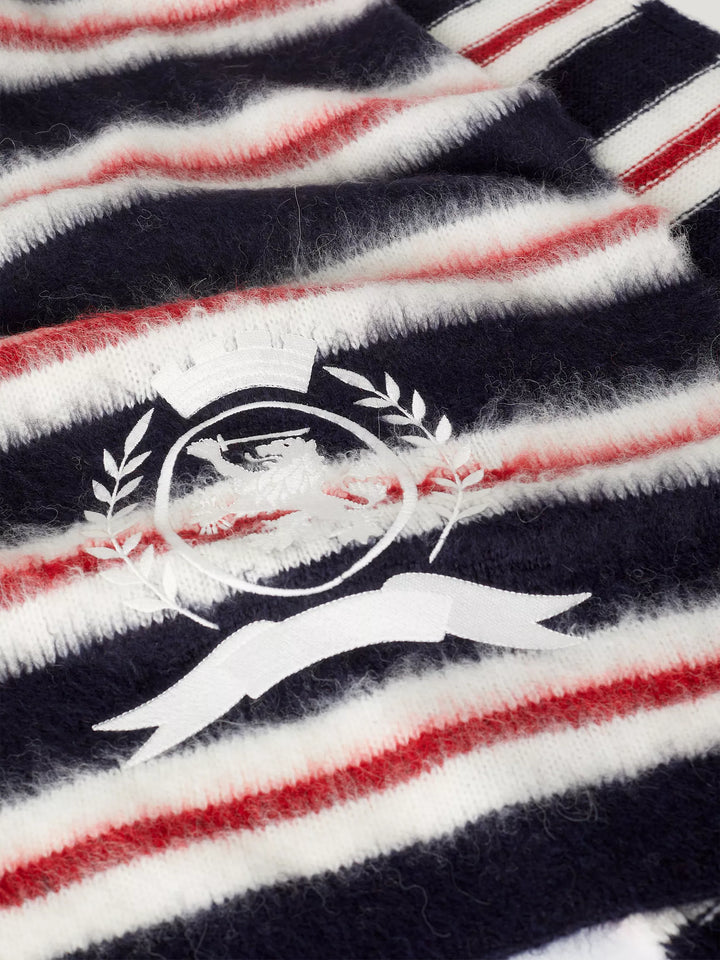 Tommy Hilfiger Rugby Stripe Crest Scarf