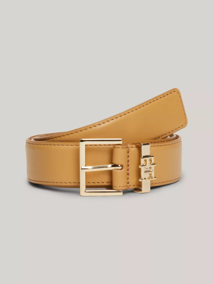 Tommy Hilfiger TH Logo Leather Belt