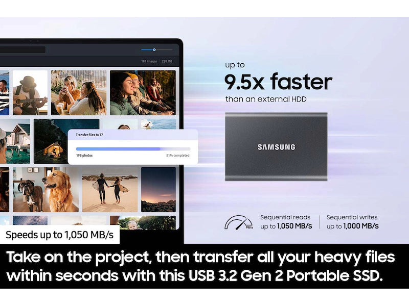 Samsung Portable SSD T7 1 TB USB 3.2 Gen 1