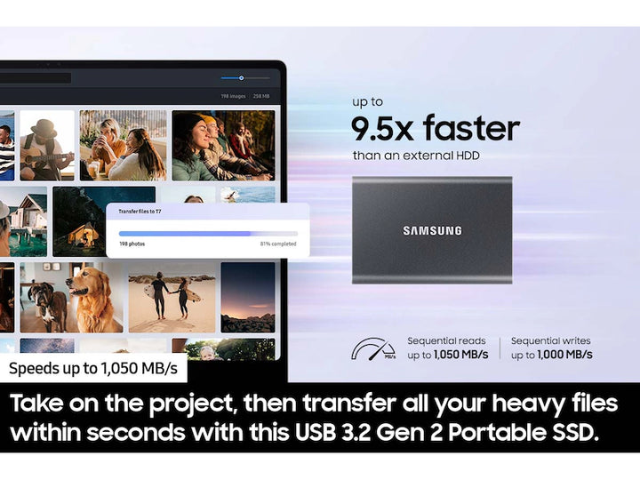 Samsung Portable SSD T7 1 TB USB 3.2 Gen 1
