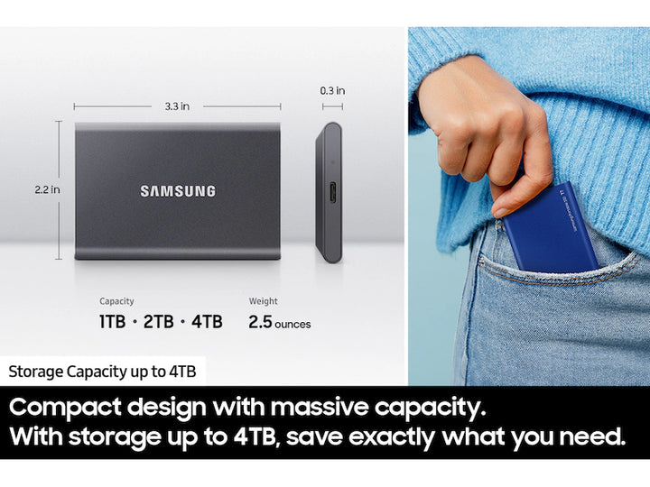 Samsung Portable SSD T7 2 TB USB 3.2 Gen 2