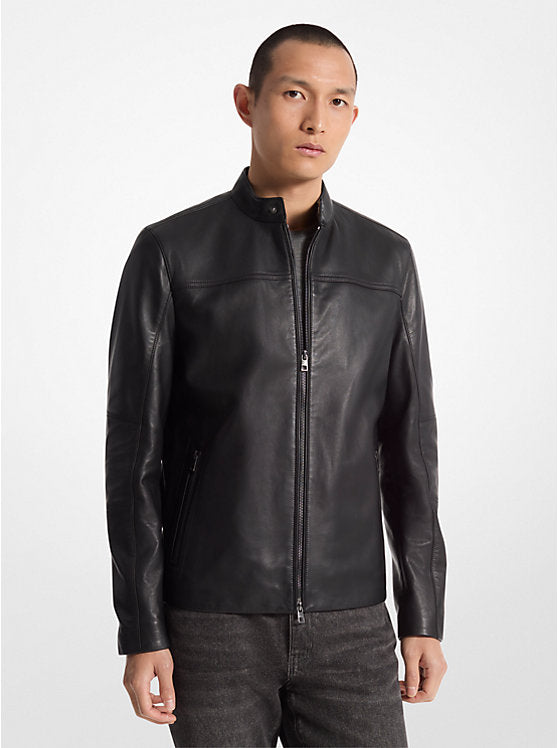 Michael Kors  Leather Racer Jacket