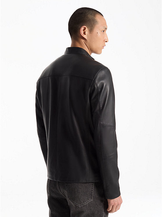 Michael Kors  Leather Racer Jacket