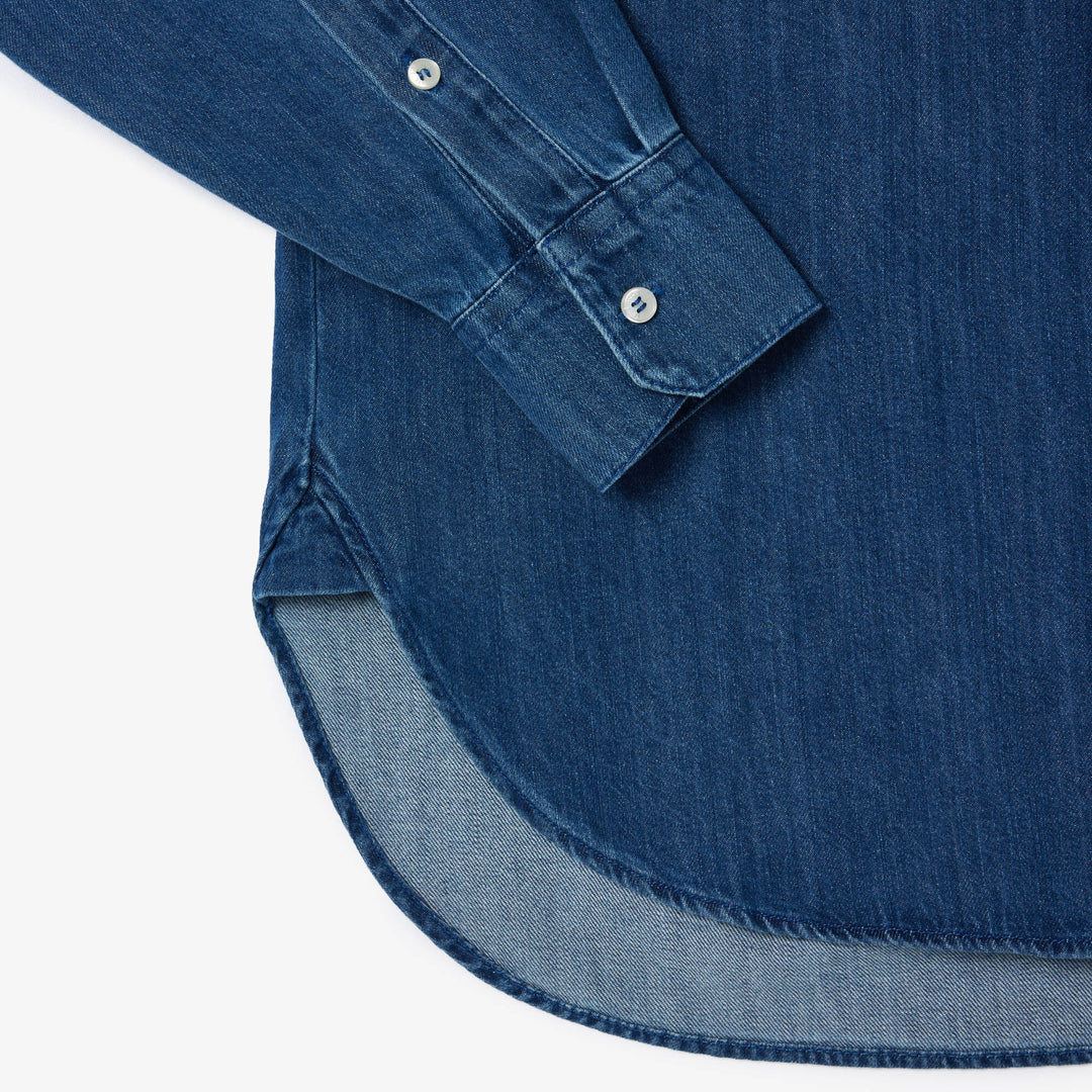 Lacoste Women's Oversized Denim Pocket Shirt