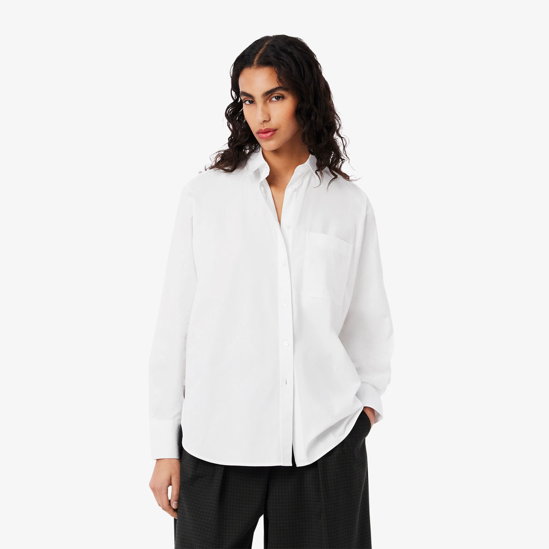 Lacoste Women's Oversized Cotton Poplin Shirt
