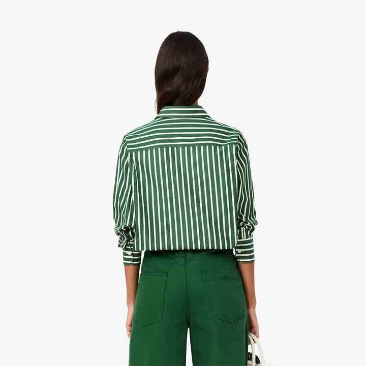 Lacoste Women's Oversized Cotton Poplin Shirt