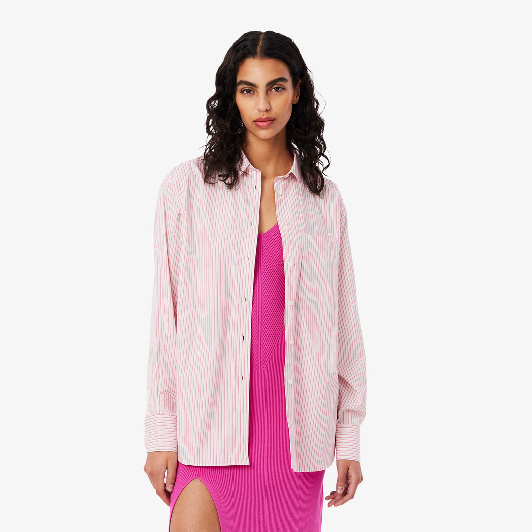 Lacoste Women's Oversized Cotton Poplin Shirt