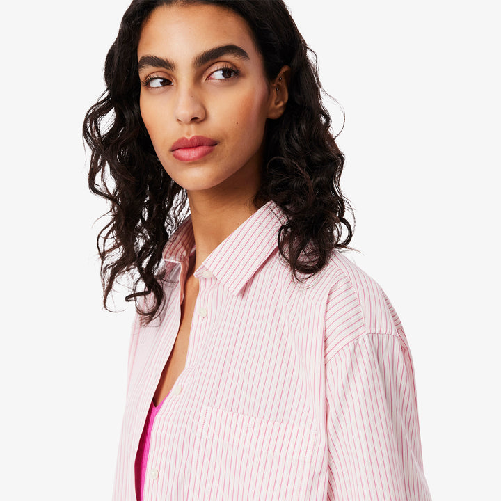 Lacoste Women's Oversized Cotton Poplin Shirt