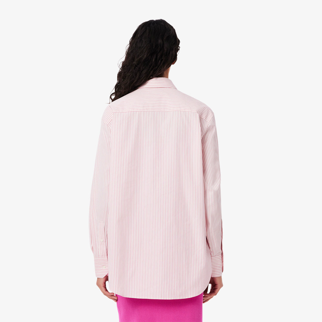 Lacoste Women's Oversized Cotton Poplin Shirt