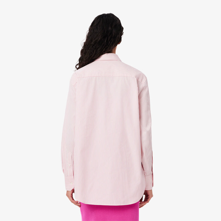 Lacoste Women's Oversized Cotton Poplin Shirt