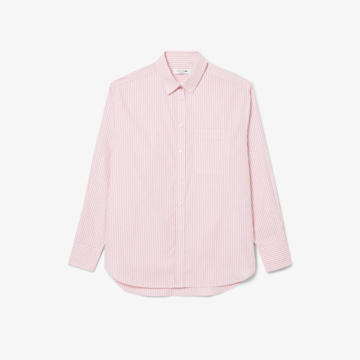 Lacoste Women's Oversized Cotton Poplin Shirt