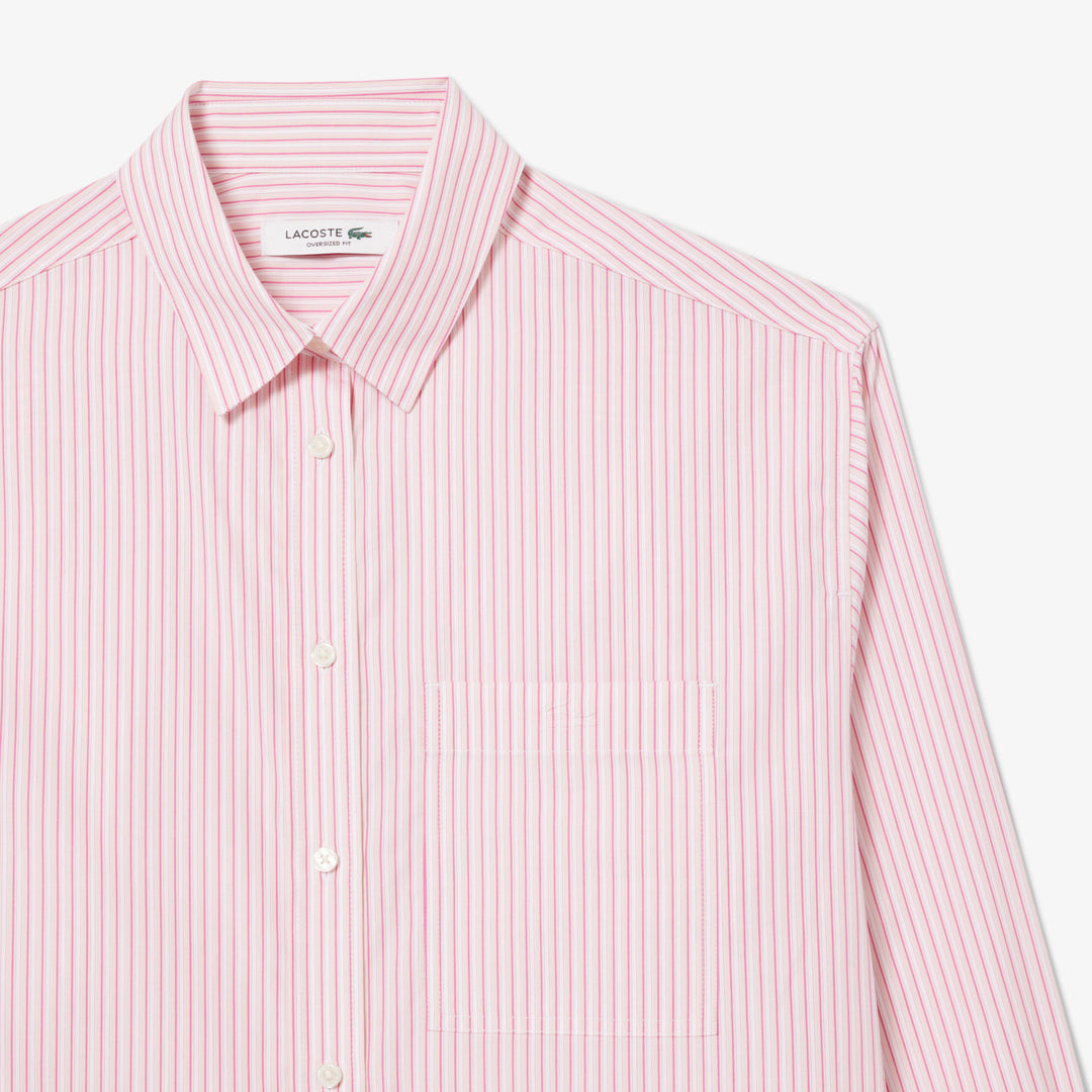 Lacoste Women's Oversized Cotton Poplin Shirt