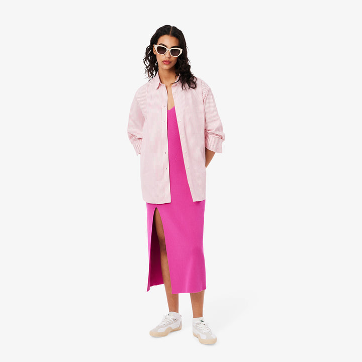 Lacoste Women's Oversized Cotton Poplin Shirt