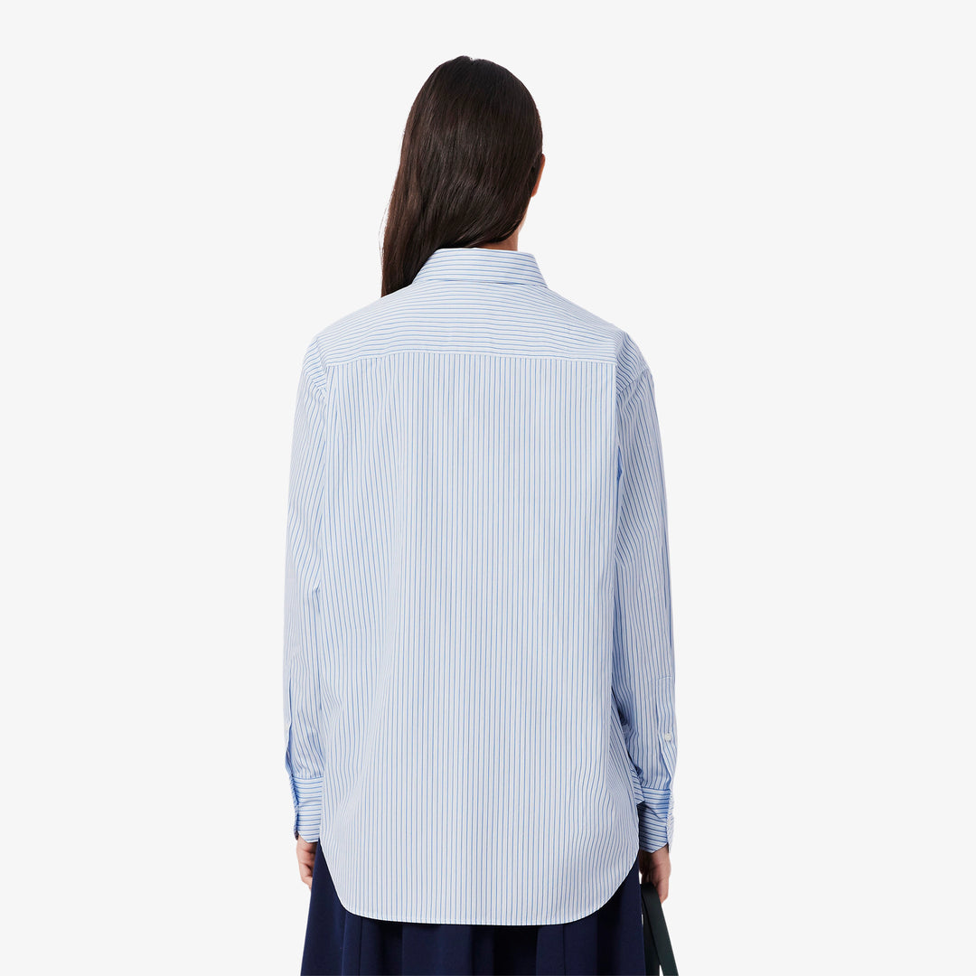Lacoste Women's Oversized Cotton Poplin Shirt